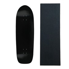 Moose Skateboards Old School 10" x 33" Black Blank Skateboard Deck with Grip