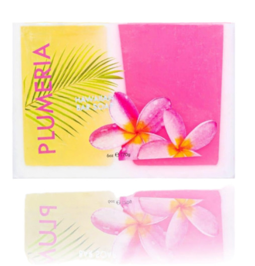Maui Soap Co - Plumeria Bar Soap with Kukui & Coconut Oil 6oz (2 bar)