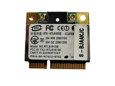 Realtek RTL8191SE PCI Express WLAN Netzwerkkarte 54 Mbps 802.11b/g Half Size
