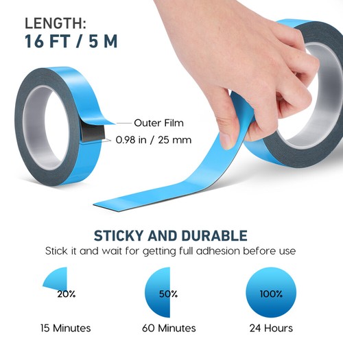 Acrylic Mounting Tape Double Sided Tape Walls Picture Hanging Strips eBay