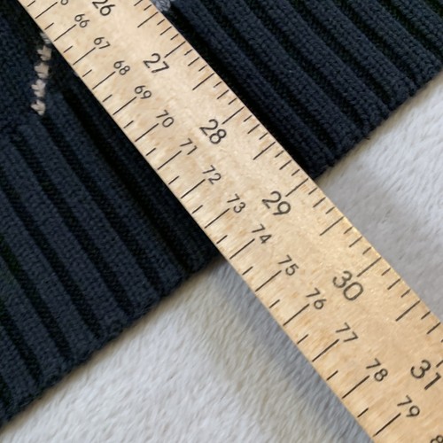 Vintage Dockers Sweater Mens XL Black Chunky Cable Knit Pullover Cotton Argyle - Picture 7 of 9