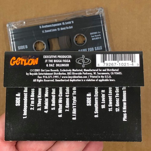 GAME FOR SALE Cassette Tape DAZ DILLINGER JAY-Z JT THE BIGGA FIGGA Rap Rare - Picture 4 of 5