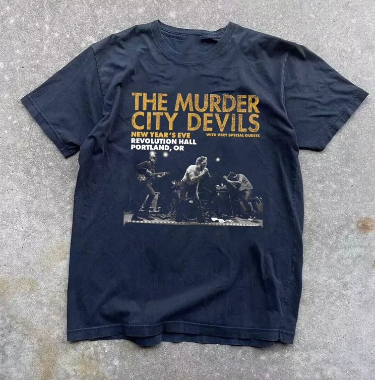 T-shirt Officieux The Murder City Devils - Noir, Coupe Regular, Personnalisable (S à 5XL) - Parfait Pour Les Fans