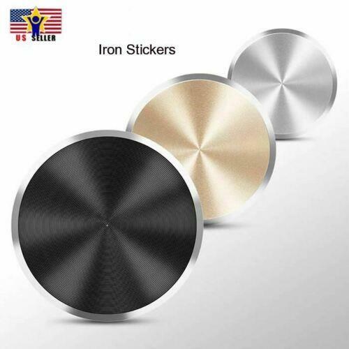 Universal Versilbert Eisen Magnet Aufkleber Auto Handy Halter Disk Halterung 2 EA Schwarz - Bild 7 von 7