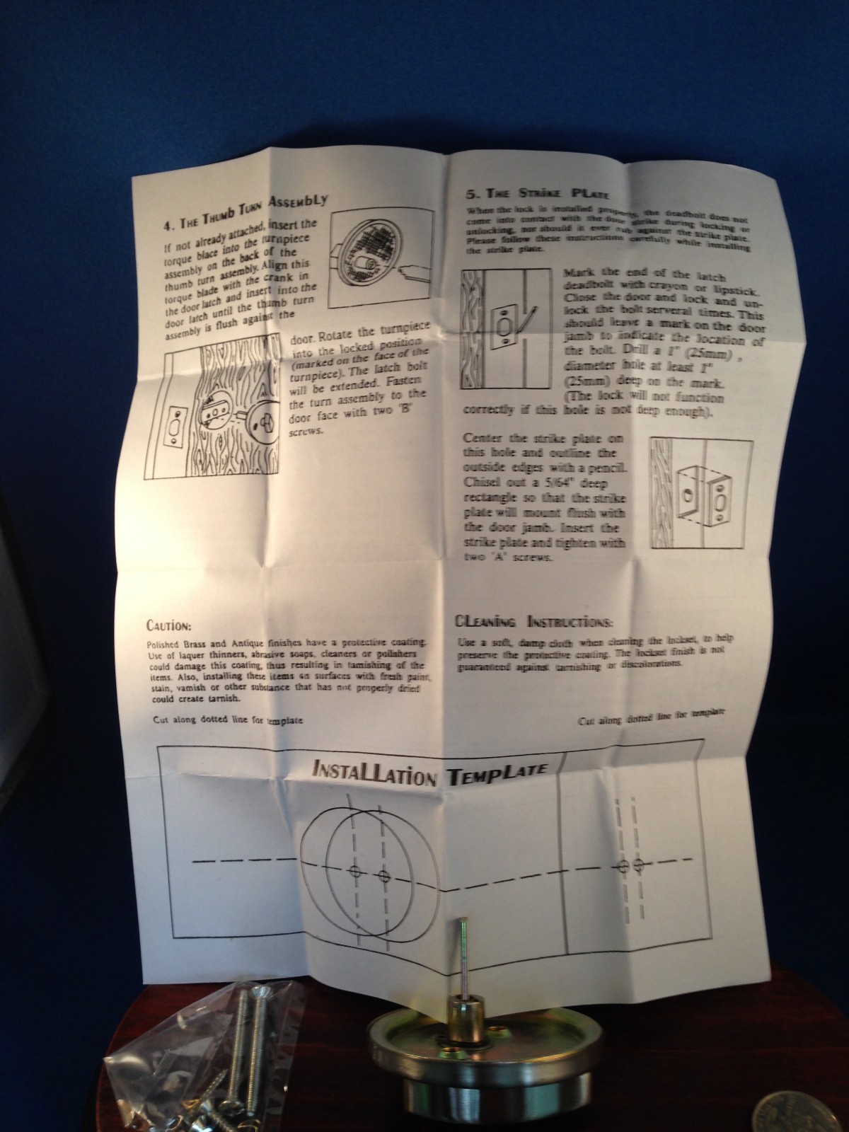 Single Sided Keyless Deadbolt Turn Bolt, Satin Nickel, 94000253