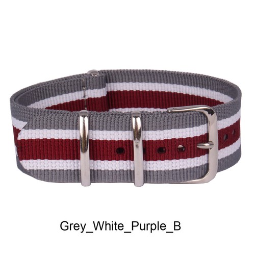 Bracelet montre-bracelet neuf arrivée 22 mm bande cambo nylon OTAN bracelet plusieurs couleurs - Photo 28/45