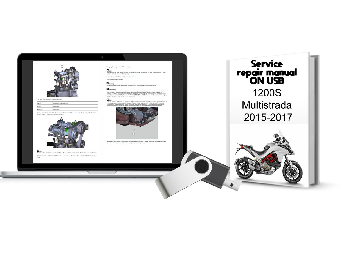 Service repair manual for Ducati Multistrada 1200 S (2015-2017) on