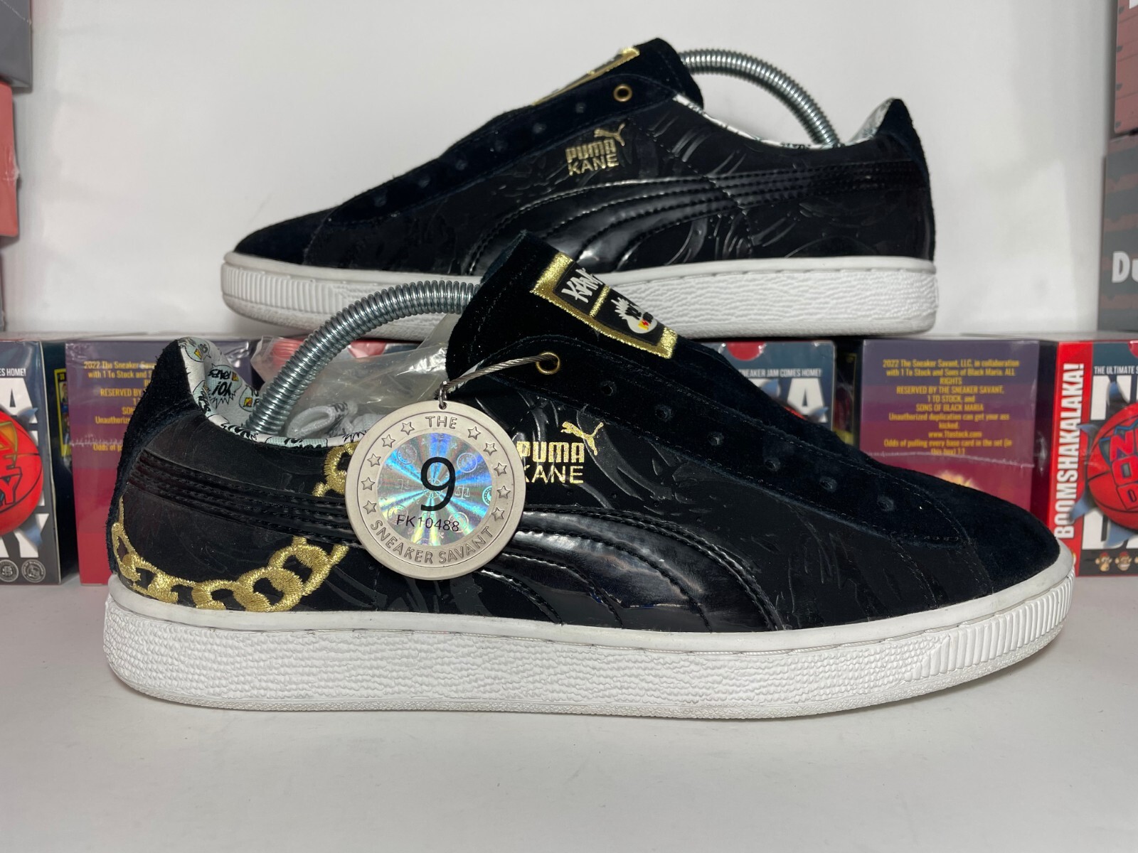 Puma Suede x Yo MTV Raps! Big Daddy Kane sz 8.5 TSS Graded 9/10 BLACK WHITE  GOLD | eBay
