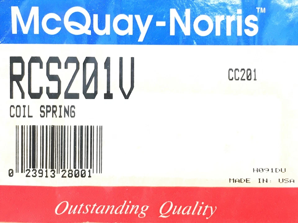 Juego de muelles helicoidales de suspensión McQuay-Norris par negro RCS201V NOS Foto 3 de 3