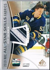 2019-20 SP GAME USED 2019 NHL ALL-STAR SKILLS FABRIC PATCH JEFF SKINNER 13/35