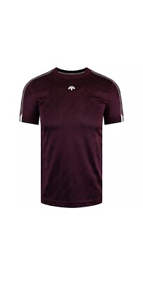 Adidas Originals by Alexander Wang Short Sleeve Mens T-Shirt Maroon BR0255 EE101