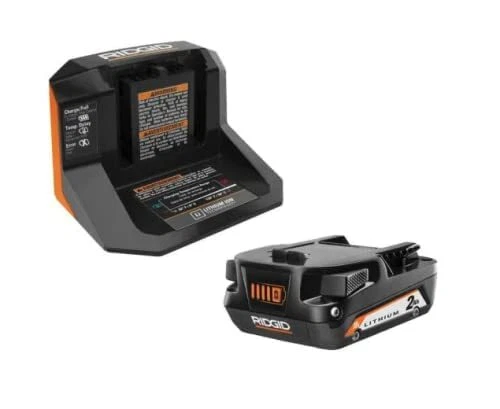 RIDGID 18V Lithium Ion 2.0 Ah Battery and Charger Starter Kit eBay