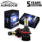 4 Sided 9004 LED Headlight Bulbs Hi/Lo Beam 10000W 1000000LM 6000K Super Bright