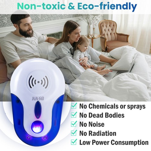 2 Pack Ultrasonic Pest Control Repeller Reject Rat Mouse US Plug-in Mice Spider - Picture 13 of 16