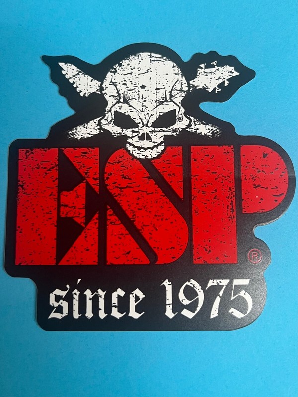 ESP GUITAR BASS 1975 DECAL STICKER CASE RACK BUMPER STICKER NEW RARE COLLECTIBLE