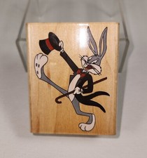 BUGS BUNNY Looney Tunes Wood Mount Stamp Stampede 1990 Steppin Out 011-E