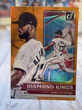 2022 Donruss Baseball Sandy Alcantara Orange Holo Diamond Kings #19