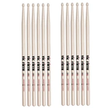 6 PAIRS - Vic Firth American Classic 7A Wood Tip / 7A