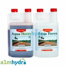 Canna Aqua Flores 1 Litre 1L A+B Flower Bloom Plant Nutrients Hydroponics