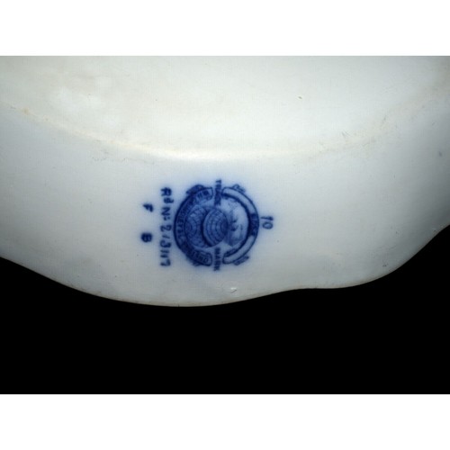 Antikes Flowblau Rose Muster Serviertablett von WH Grindley um 1891-1914 - Bild 6 von 8