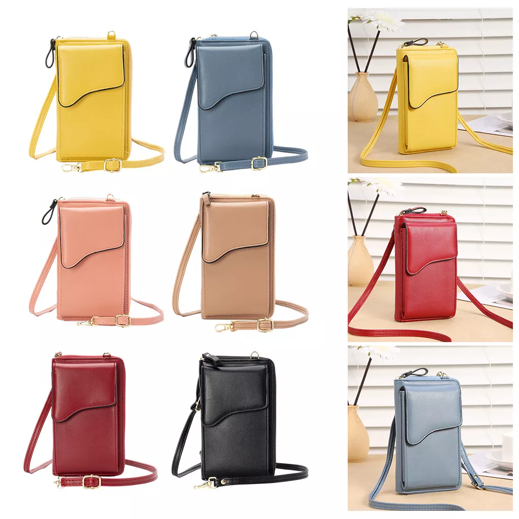 Women Solid Color Handbag + Crossbody Shoulder Bag + Hand Purse + Card  Holder for Daily Use New