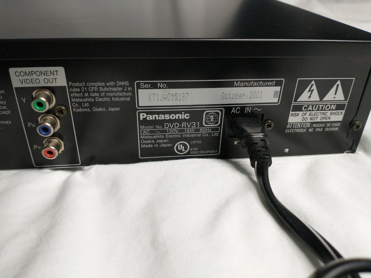 新品未使用 Panasonic パナソニック DVD-RV31-S プレーヤー Panasonic パナソニック DVD ビデオCD プレーヤー DVD-RV31