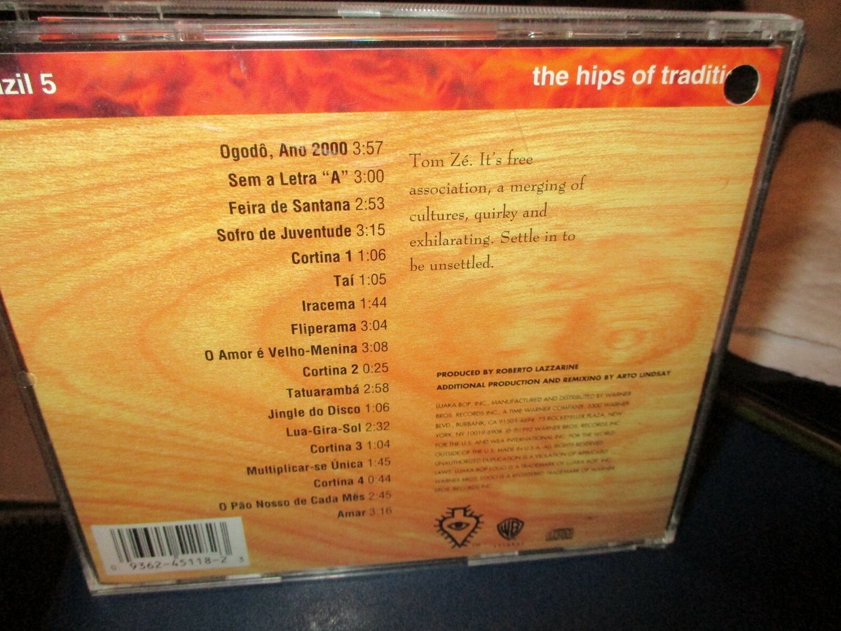 1992 TOM ZE The Hips Of Tradition CD Luaka Bop 45118 Brazil NM/VG+