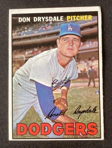 1967 Don Drysdale #55 EX+ (PC Sell Off) Fast Shipping! Schöne Karte!