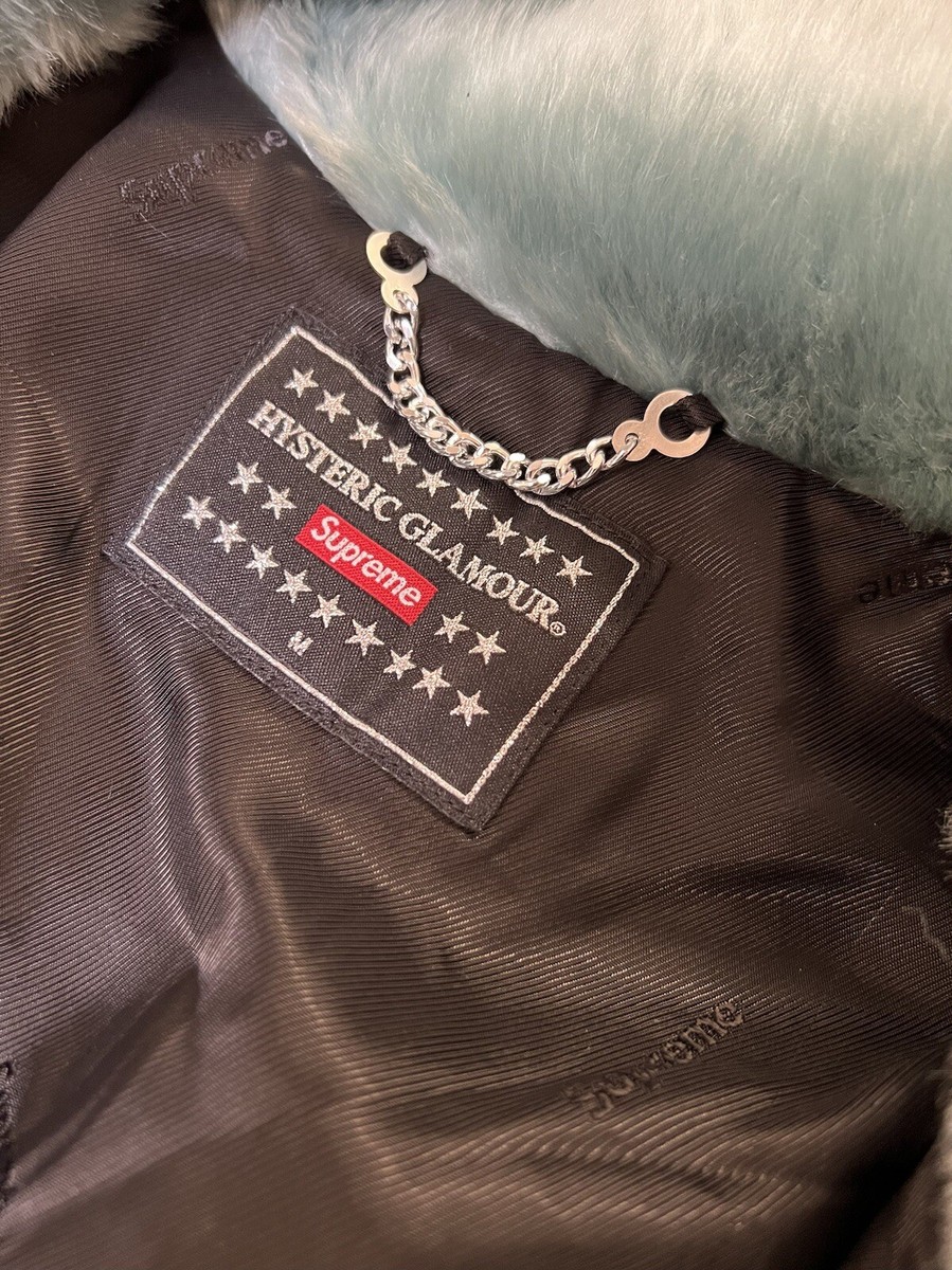 SUPREME x HYSTERIC GLAMOUR FAUX FUR COAT Sz M Medium FW17 SUPREME x HYSTERIC GLAMOUR FAUX FUR COAT Sz M Medium FW17