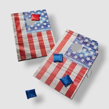 Studio Mercantile Wooden Bean Bag Cornhole Game Set, 8 Piece
