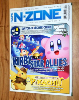 Nintendo N-Zone Magazin 04/2018 Kirby Star Allies GTA 5 Pillars of Eternity 2 