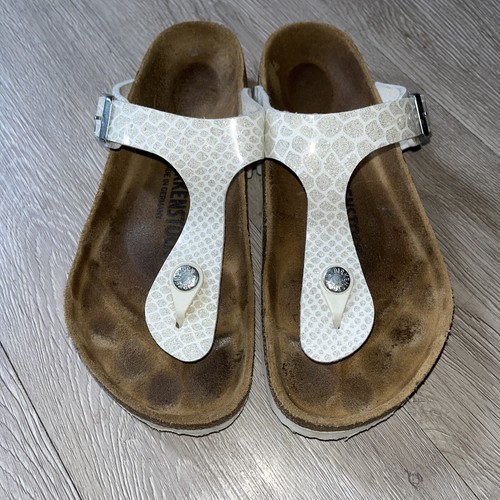 Birkenstock Gizeh Cosmic Sparkle White 