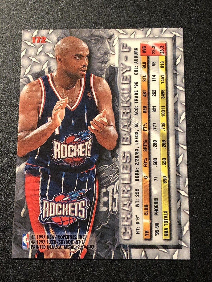 1996-97 Fleer Metal Charles Barkley #172 HOF | eBay