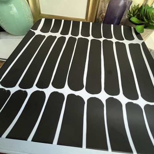 Marimekko for Target 2 Large black and white melamine Serving Trays MCM - Picture 10 of 11