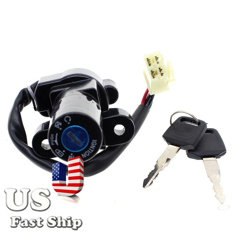 Interruptor de encendido llave de bloqueo con 4 enchufes para Suzuki GSX1100G M/N/P/R (eje) 1991-1994 Foto 3 de 4