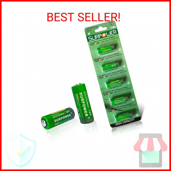 【5Year Warranty】SURPOWER A23 23A 23AE 12v Alkaline Battery A23s 5