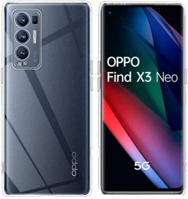 BNBUKLTD® For Oppo Find X3 Neo Case Clear Silicone Slim Gel Cover