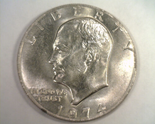 1974 EISENHOWER IKE DOLLAR WAHL UNZIRKULIERT CH. UNC. ORIGINAL MÜNZBOBS MÜNZEN