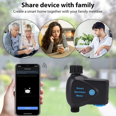 Sprinkler Timer WiFi Watering Irrigation Timer One Outlet Built In Water Met SET