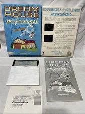 1989 Dream House Professional 5 1/4” Disk IBM PC Big Box