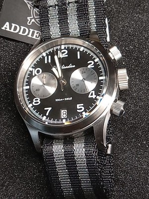 2025 Addiesdive Panda Chronograph VK64 Movement Blk Dial Lume