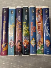 The Classics Walt Disney Black Diamond VHS Video Lot Of 7