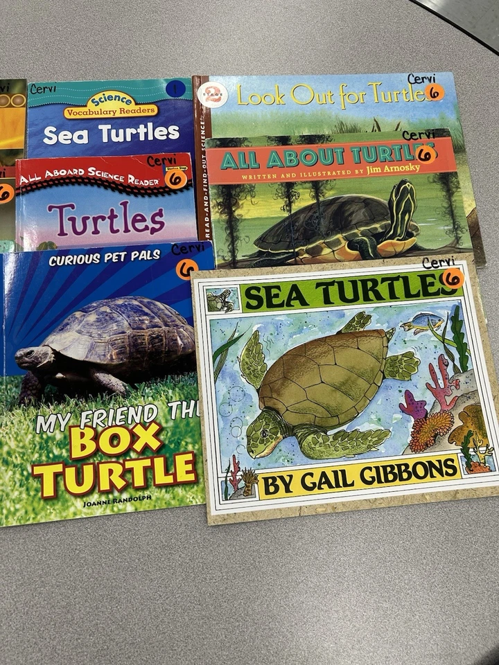 13 Kids Books Lot About Turtles Homeschool Classroom Library Fiction /nonfiction - Image 3 of 4