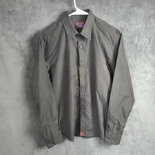 UNTUCKit Shirt Men's M Black Long Sleeve Preppy Casual Button Up