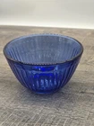 Vintage Pyrex Cobalt Blue Glass Ribbed Nesting Bowl 7401-S 3 Cup 750ML