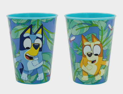 Bluey Bingo Kinderbecher Trinkbecher 260 ml  Kunststoff  BPA Frei 2er Set