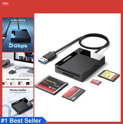 SD Card Reader USB 3.0 5Gbps 4 Slots CF TF SDXC Micro SD Memory Stick