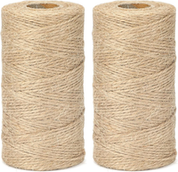200M Braun Juteschnur, 1.5Mm Jute Schnur FüR Garten, 2-Lagig Bastelschnur FüR Ba