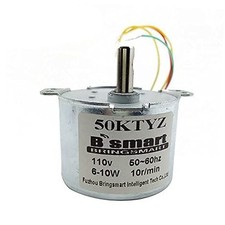 Bringsmart 50KTYZ AC Synchronous Motor CW/CCW Gear Motor Low Noise 110V 30rpm 1