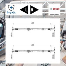 2x ORIGINAL® Bosch Bremsschlauch Vorne für Volvo V50 C30 C70 II Cabriolet S40